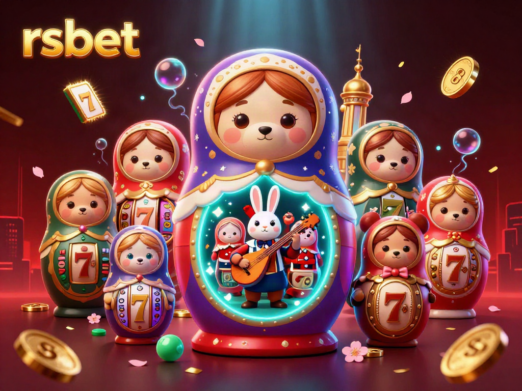 Engage with thrilling gameplay on rsbet featuring a vibrant 3D casino illustration packed with colorful game elements.