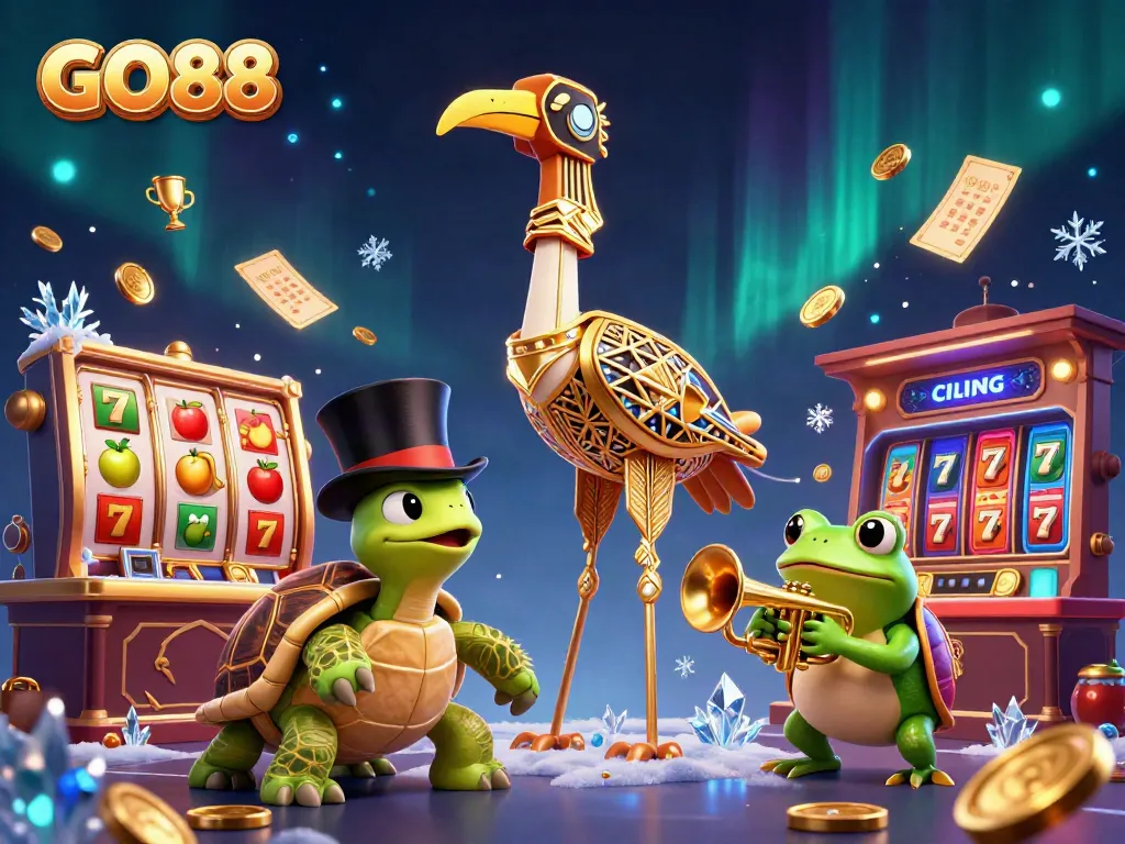 Experience the excitement of GO88 with vibrant casino characters and dynamic game elements.