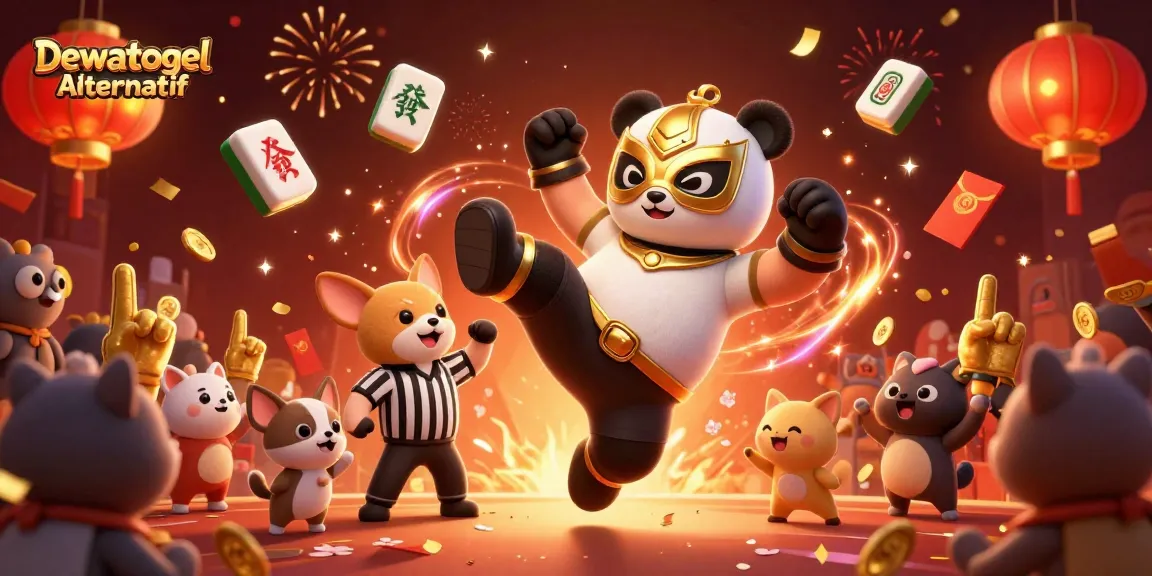Experience thrilling gameplay with Dewatogel Alternatif featuring lively characters and vibrant casino elements.