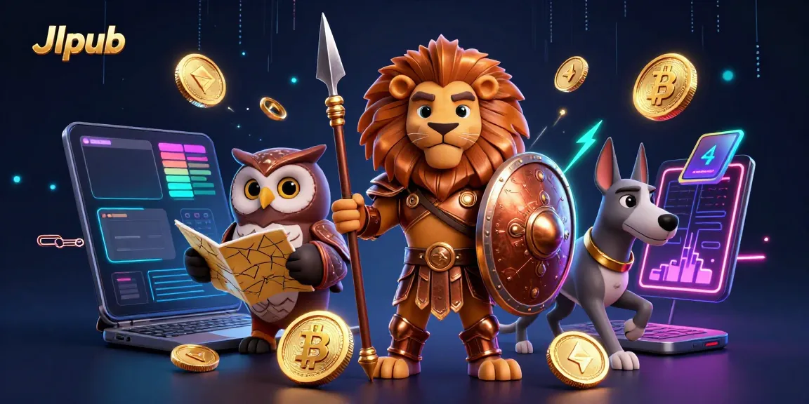 Experience thrilling gameplay at Jlpub with a vibrant 3D casino illustration full of gambling excitement.