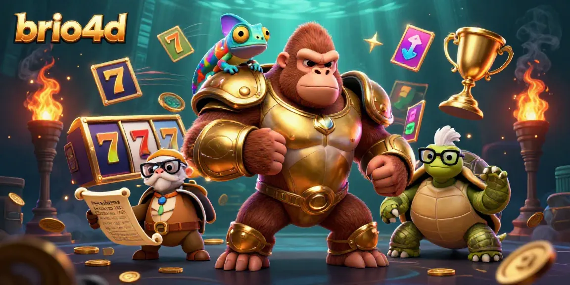 Engage with brio4d's vibrant slot gaming action featuring animated characters and dynamic elements.