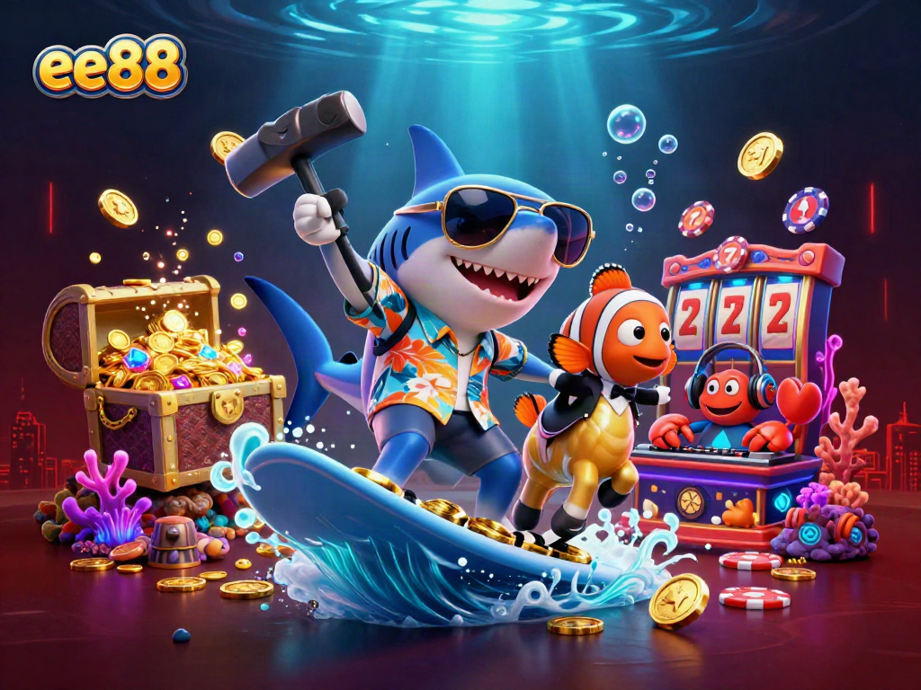 Engage in exhilarating gameplay at ee88 while enjoying vibrant casino elements in a rich underwater scene