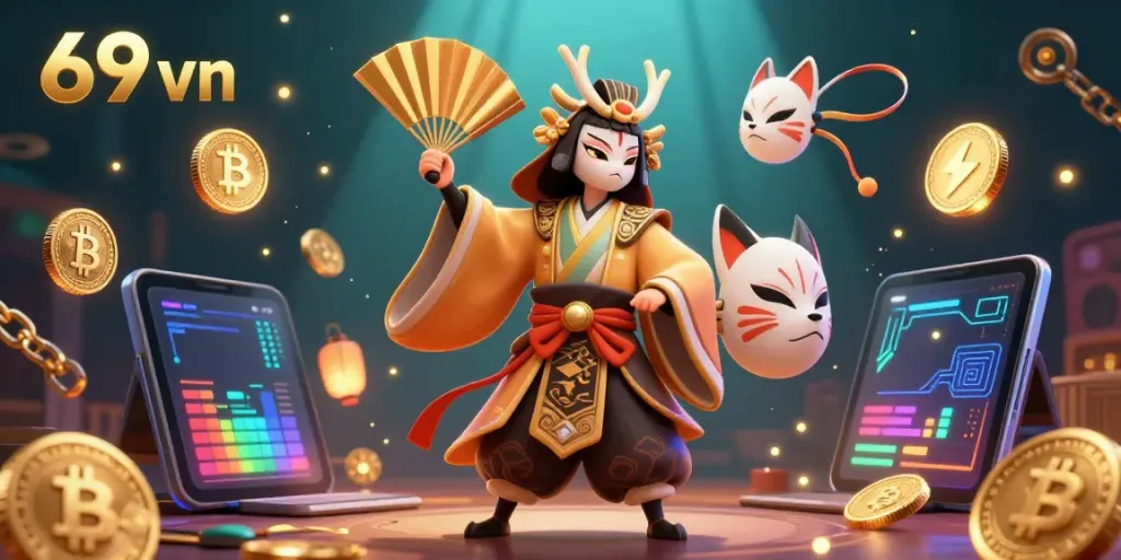 Engage with exciting 69 vn casino games featuring vibrant characters and digital elements.