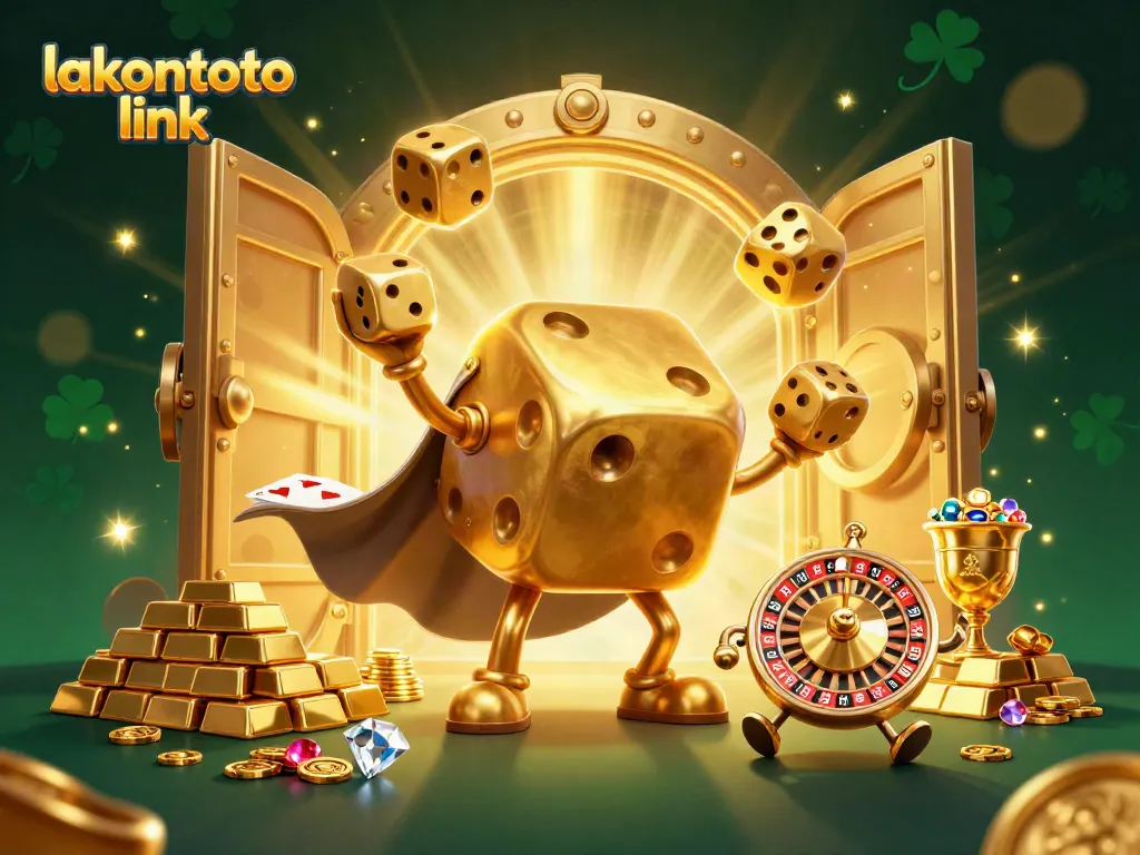 Menggandakan pengalaman bermain dengan lakontoto link saat menikmati permainan 3D bersinar penuh harta karun.