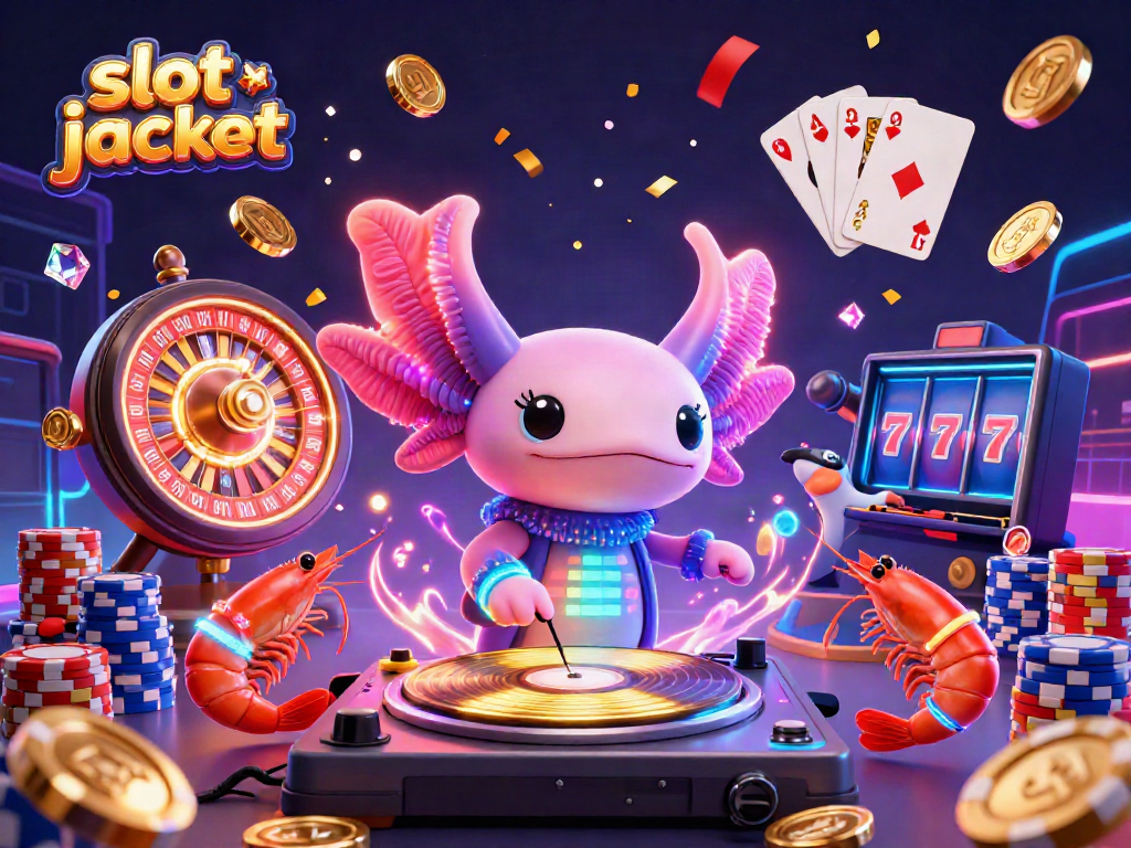 Engaging scene illustrating 'slot jackpot' with colorful neon characters in a dynamic casino environment.