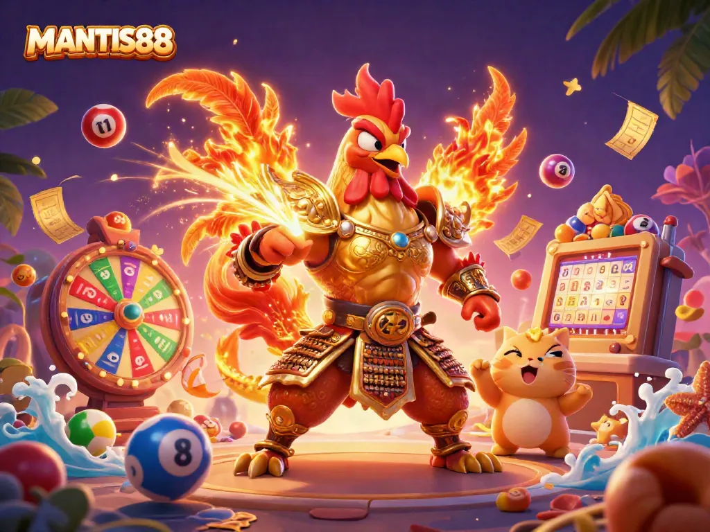 Engage in thrilling gameplay at MANTIS88 with exciting characters and dynamic lottery elements.